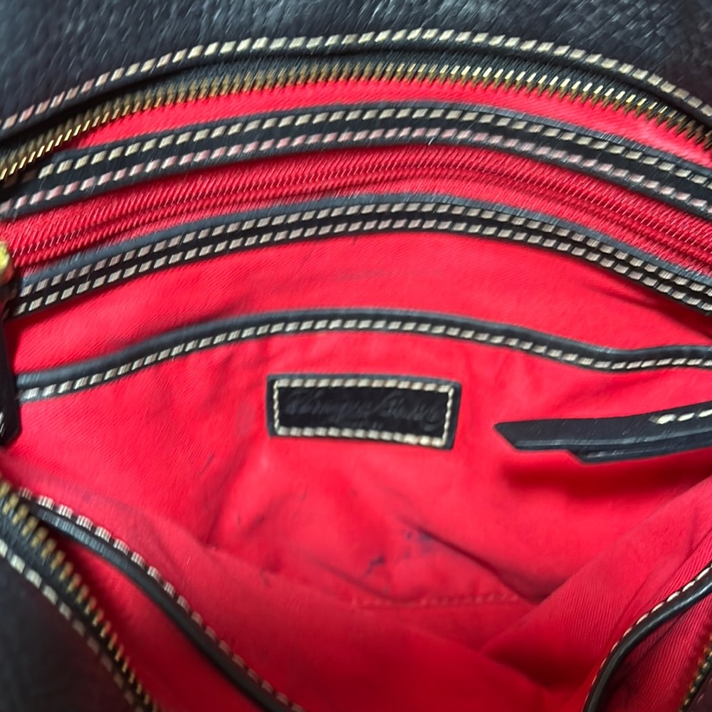 Dooney & Bourke Black Tote Structured Design Pebbled Leather 12”Lx10”Hx3.75”W - Picture 11 of 17